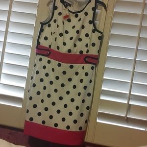 White & Black Polka Dot dress - TJ Maxx